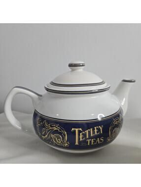 Vintage Tetley Tea 3 Piece Set Limited Edition Teapot Creamer Sugar Set